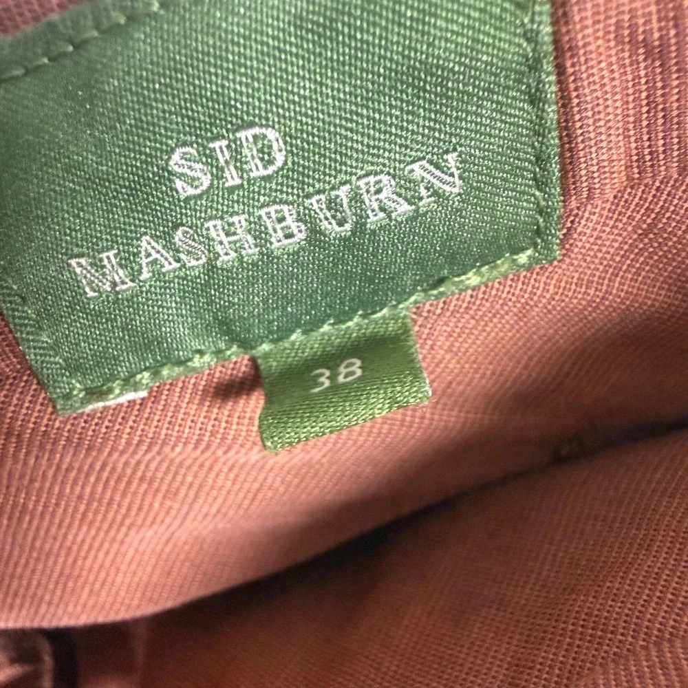 Sid Mashburn Chino Pants Mens 38 Orange Cotton Twill Luxury Preppy Flat Front